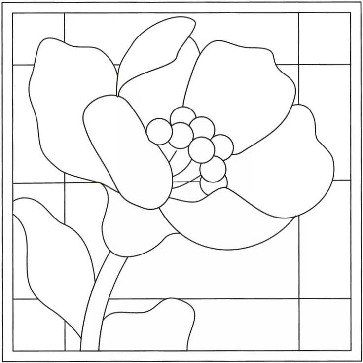 Витраж рисунок