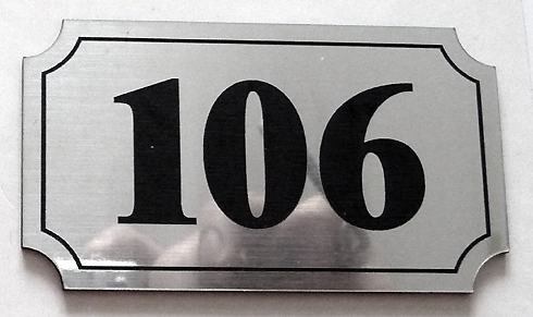 Металлический трафарет с номером