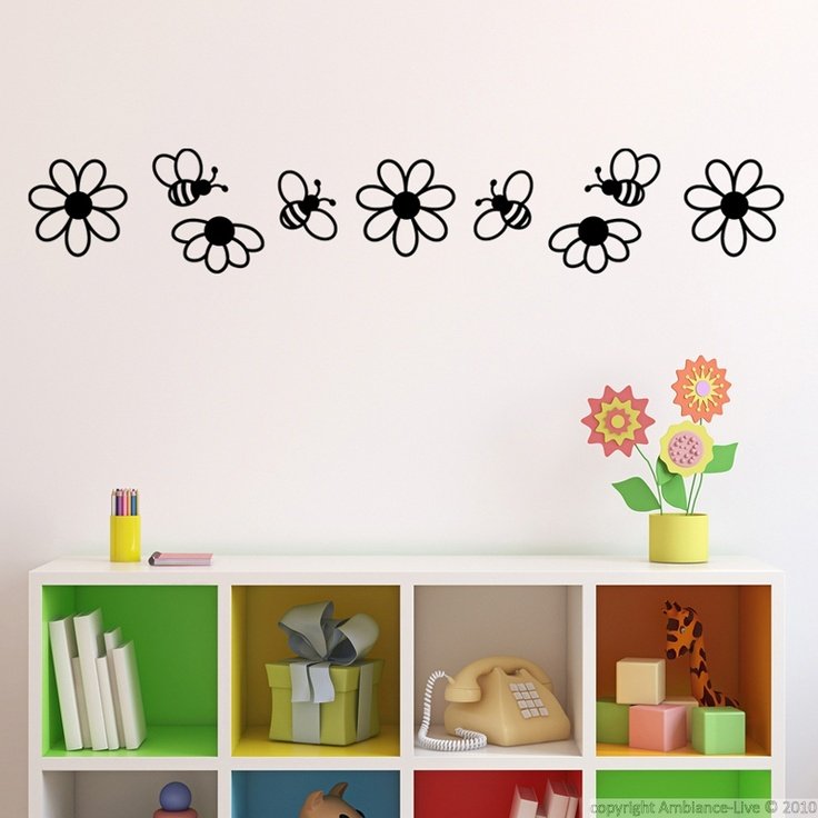 Трафарет на стену в детскую