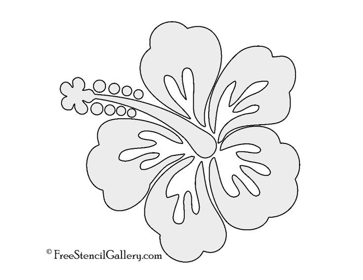 Трафареты цветов для рисования