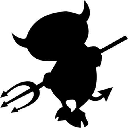 Чертик черный