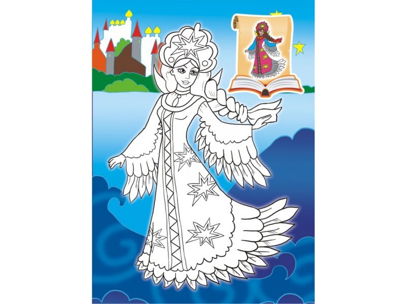 Царевна лебедь рисунок