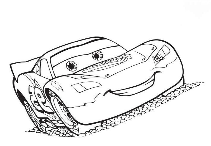 Раскраски для мальчиков Тачки молния Маквин