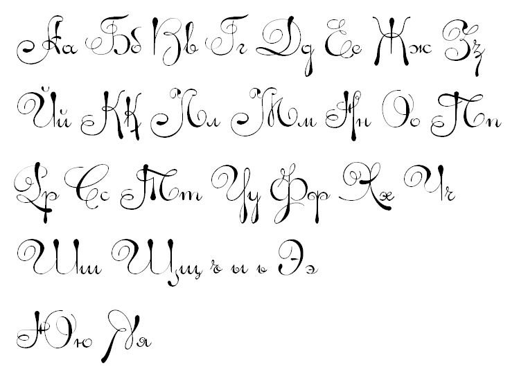 Красивый алфавит