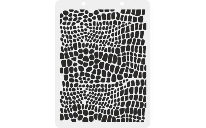 Трафарет кожа рептилии