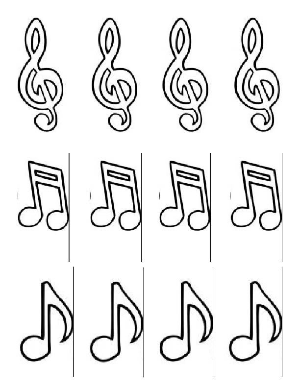 Ноты трафарет