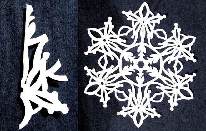 Бумажные снежинки