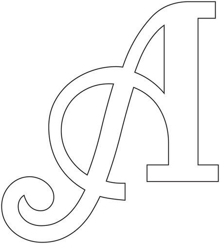 Буквы трафарет для вырезания красивые