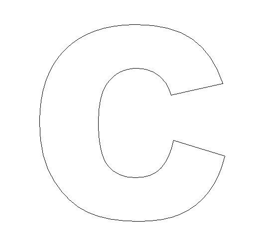 Контур букв