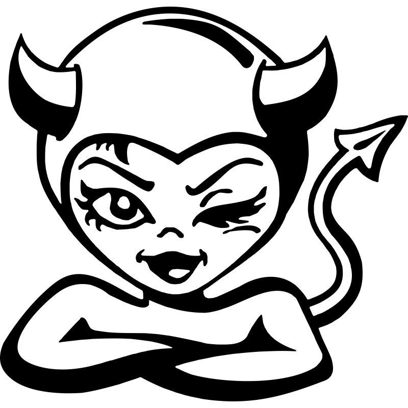 Чертик рисунок