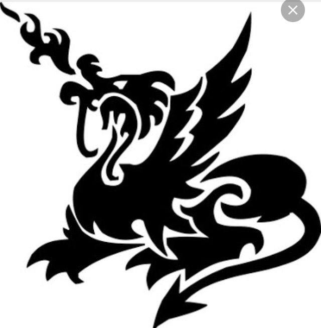 Силуэт дракона