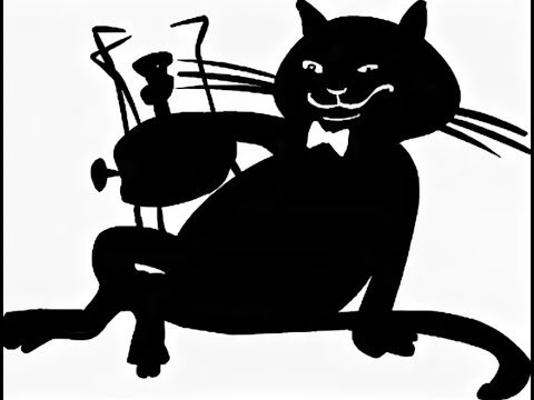 Кот Бегемот силуэт