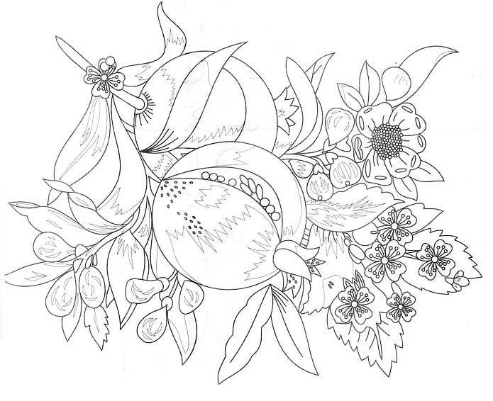 Трафареты цветов для батика