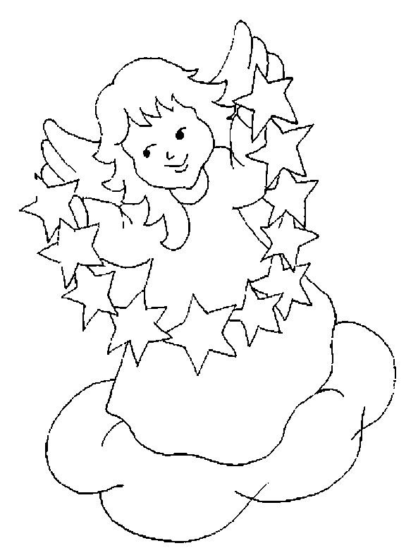 Новогодний ангел на окно