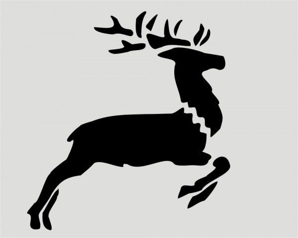Олень стилизованный