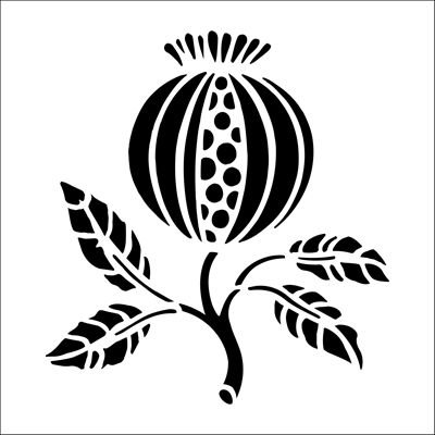 Гранат трафарет