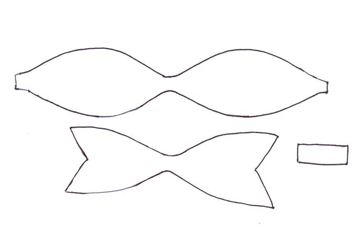 Бант трафарет