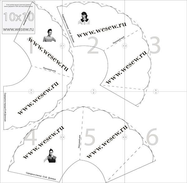 Воротник королевы выкройка