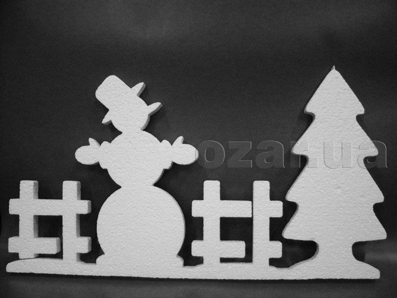 Шаблоны из пенопласта на новый год