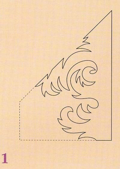 Морозные узоры трафарет