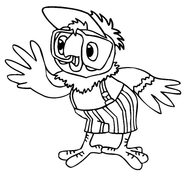 Возвращение блудного попугая раскраска