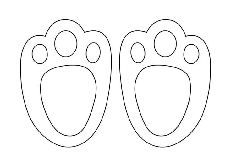 Лапа шаблон