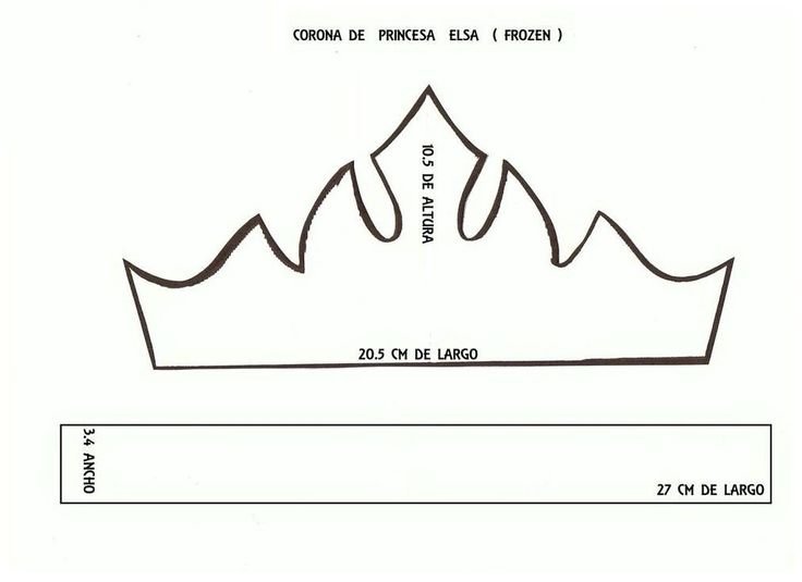 Лекало короны снежной королевы