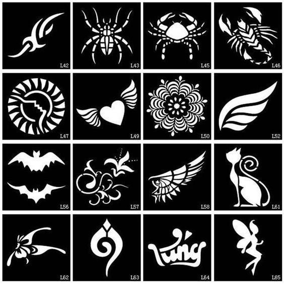 Трафарет для тату