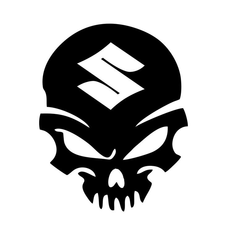 Наклейки на мотоцикл черепа