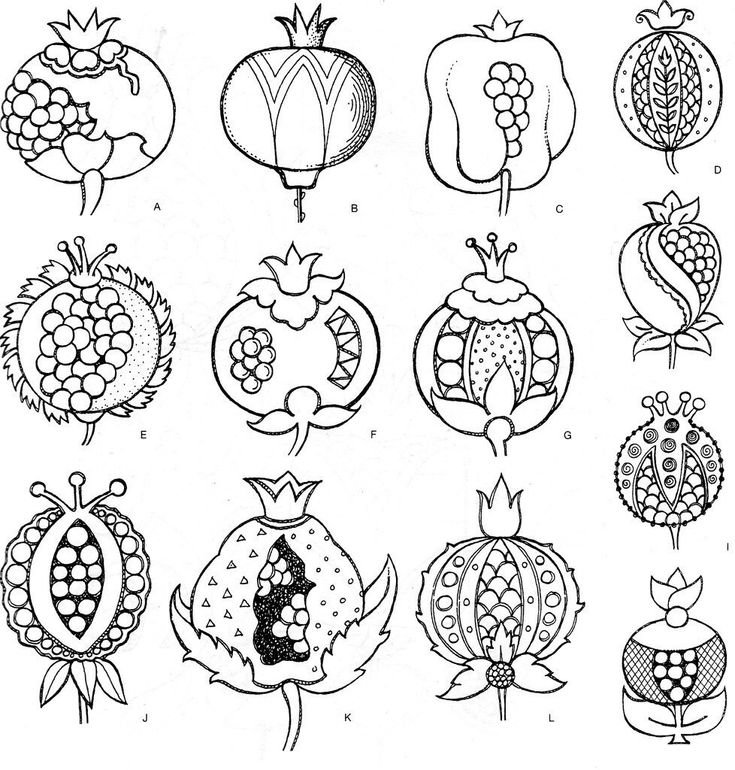 Овощи и фрукты стилизация