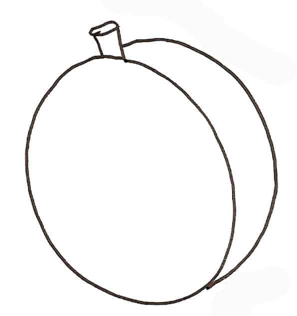 Слива раскраска для детей