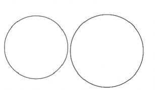 Шаблон два кружочка