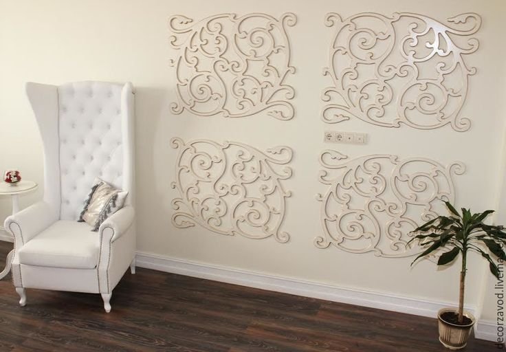 Трафарет вензеля для декора стен