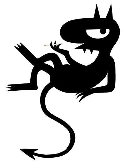 Чертик рисунок