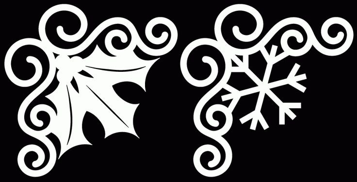 Трафарет "зимний узор"