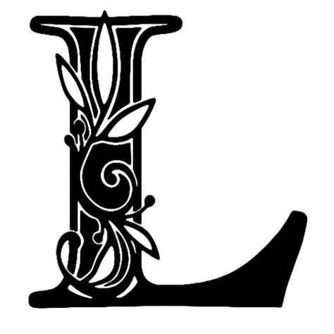 Декоративная буква л