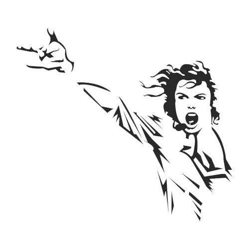 Майкл Джексон силуэт