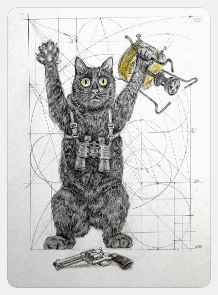 Вышивка кот Бегемот