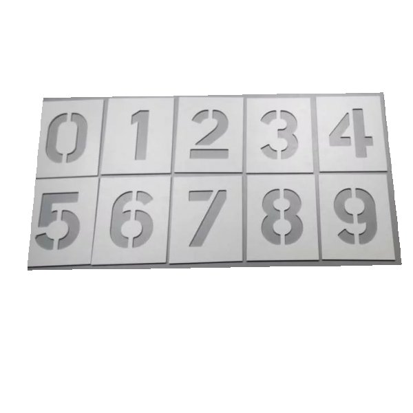 Трафарет букв пластиковый