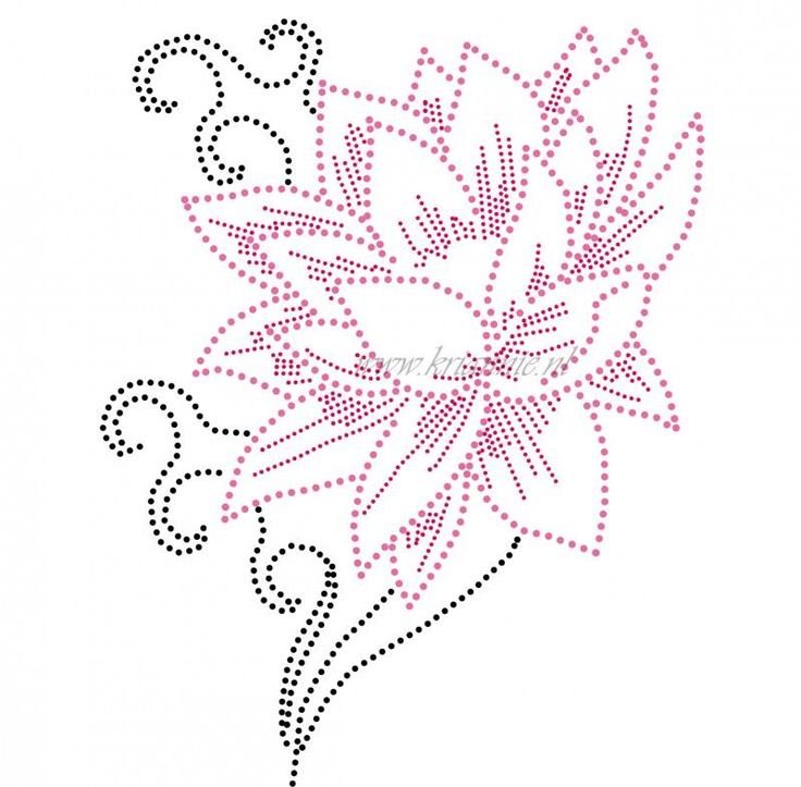 Узоры стразами