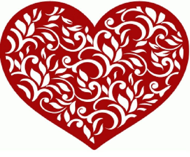 Трафарет сердечки
