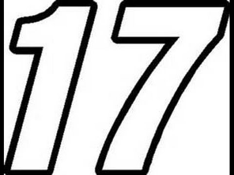 Цифра 17 красивая