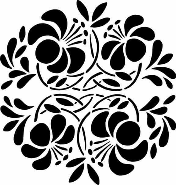 Трафареты узоры для декора