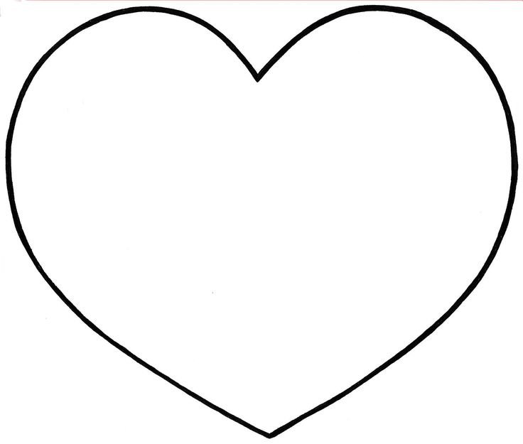 Трафарет сердечки