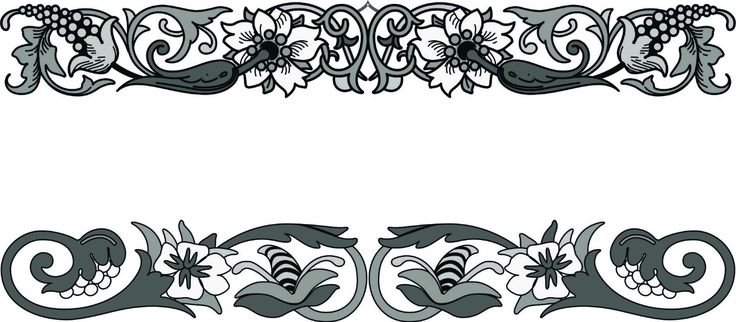 Растительный орнамент бордюр