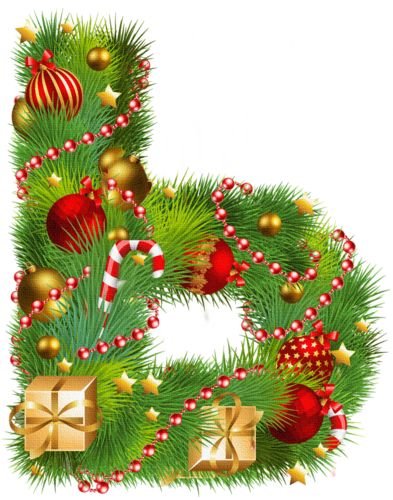 Новогодние буквы для оформления