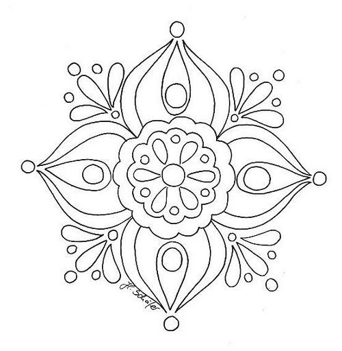 Точечная роспись трафареты