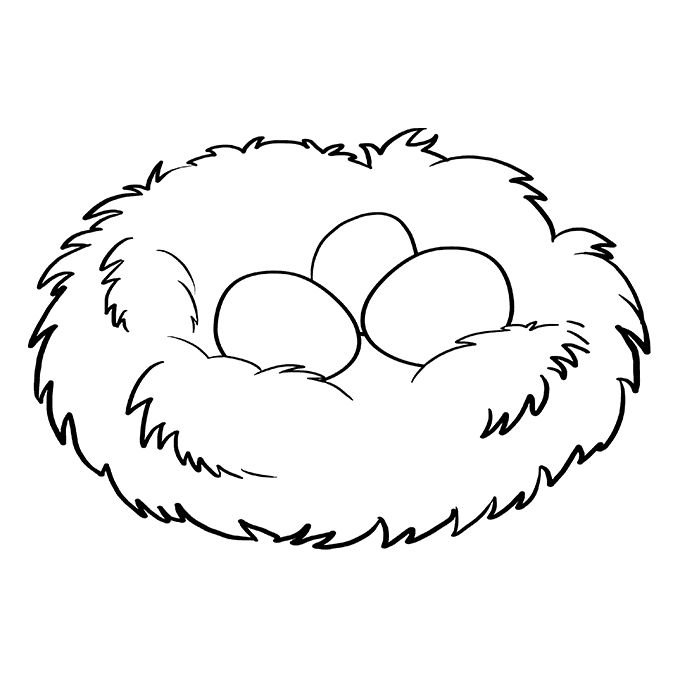 Нарисовать гнездо