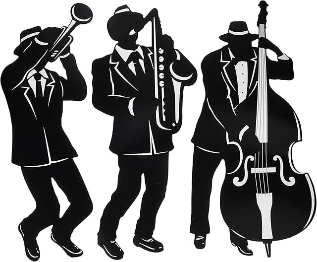 Силуэты музыкантов