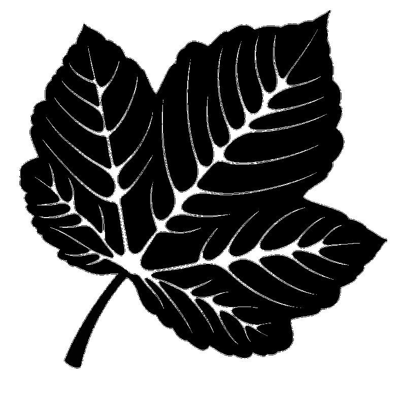Листья трафарет для вырезания